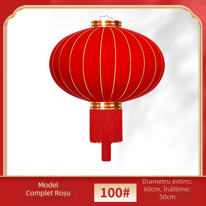 Set de două felinare roșii pentru poartă și balcon, exterior, Anul Nou Chinezesc 2025