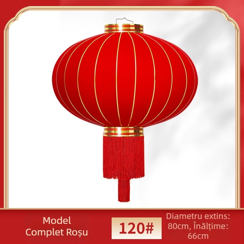 Set de două felinare roșii pentru poartă și balcon, exterior, Anul Nou Chinezesc 2025