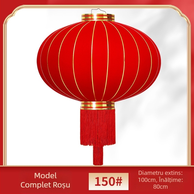 Set de două felinare roșii pentru poartă și balcon, exterior, Anul Nou Chinezesc 2025