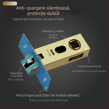 Încuietoare de baie cu limbă și corpul încuietorii, accesorii