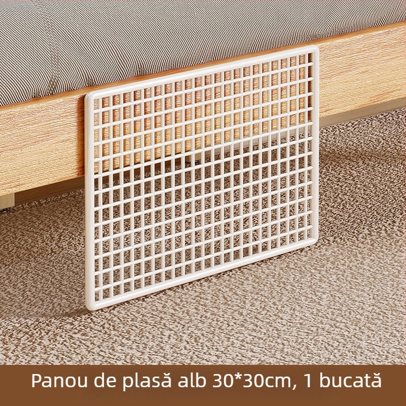 Panou de barieră sub pat pentru dormitor — protecție anti pisică, plasă metalică pentru blocarea spațiilor, protecție a pragului ferestrei