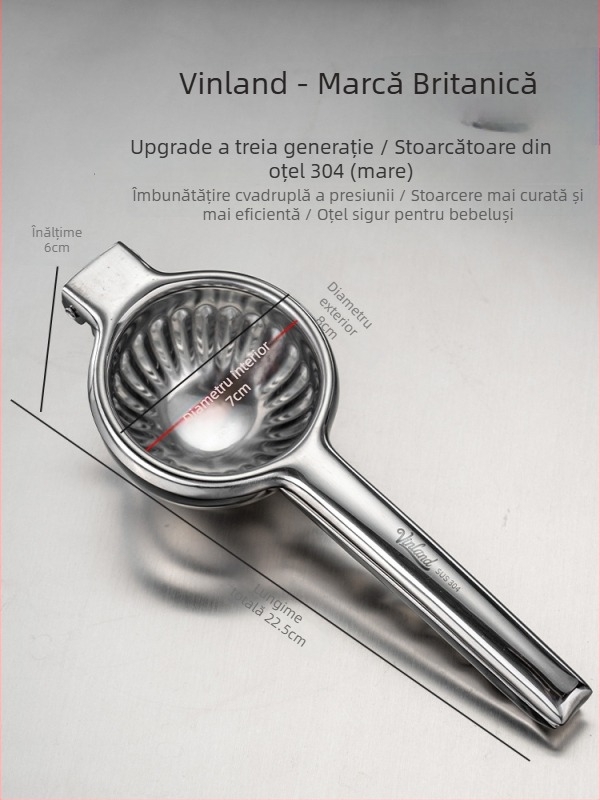 Storcător manual de citrice: lămâie, portocale și rodie