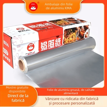 Folie de aluminiu și hârtie de copt pentru gătit și grătar, pentru împachetarea peștilor; rezistentă la cuptor; compatibilă cu friteuză cu aer.