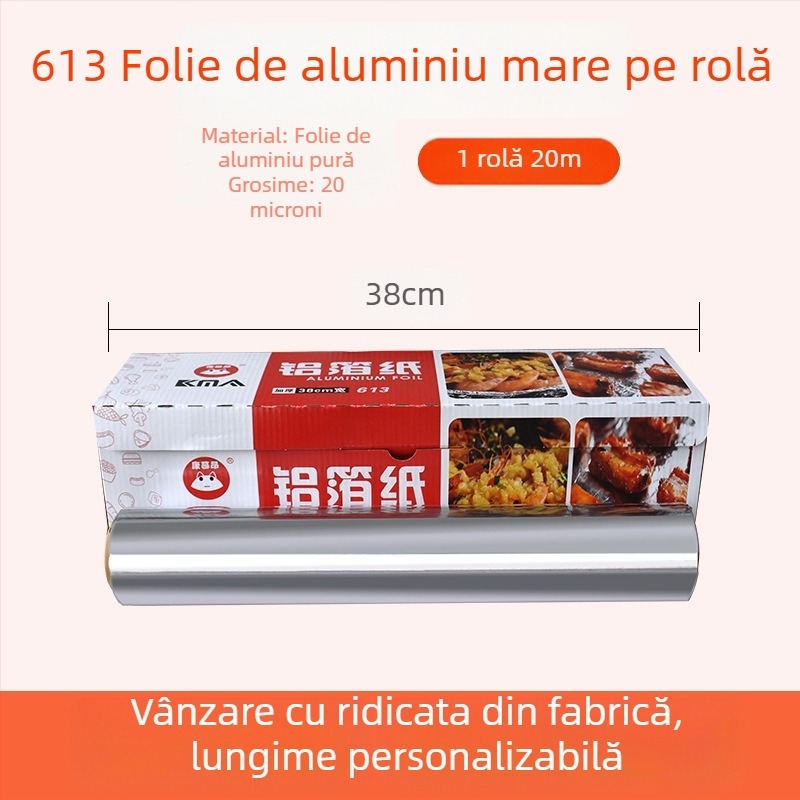 Folie de aluminiu și hârtie de copt pentru gătit și grătar, pentru împachetarea peștilor; rezistentă la cuptor; compatibilă cu friteuză cu aer.