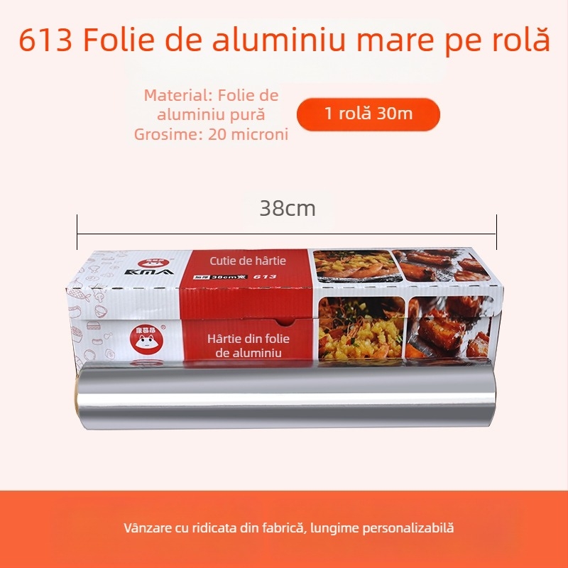 Folie de aluminiu și hârtie de copt pentru gătit și grătar, pentru împachetarea peștilor; rezistentă la cuptor; compatibilă cu friteuză cu aer.