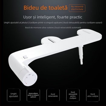 L7 Bidet non-electric, capac de toaletă inteligent, spălare intimă, apă caldă și rece, pentru uz casnic