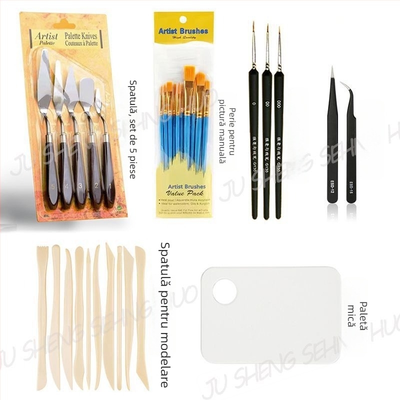 Spatulă pentru tort și cremă, instrument de decor fondant și spatulă pentru decor cu pastă de fasole de ciocolată