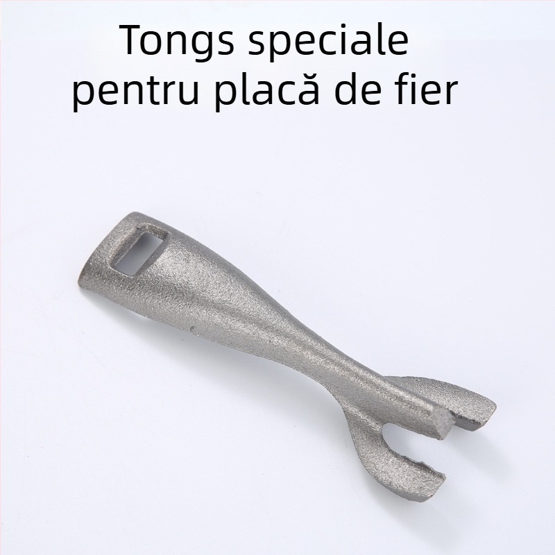 Platou din fontă rotund, gros – grill pentru carne, stil coreean, platou de carne din fontă, stil occidental