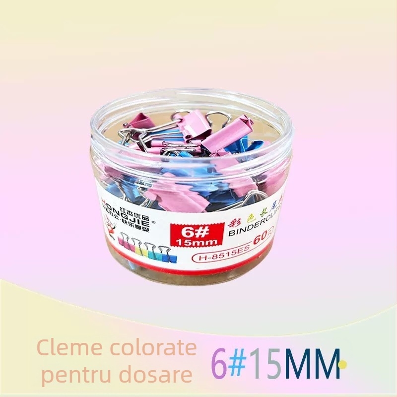 Hongjie Clipuri metalice colorate pentru fișiere, 25 mm – clipsuri pentru documente și dosare