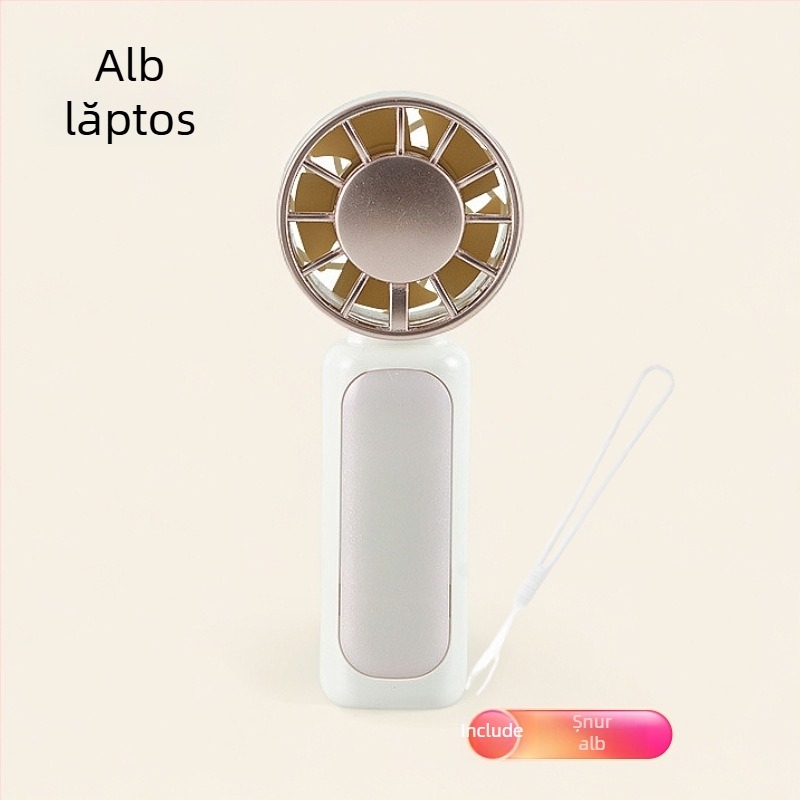 Ventilator de mână mini cu turbină, portabil, încărcare USB, pentru exterior