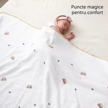 Pătură de pluș pentru bebeluși, liniștitoare, patru sezoane, din bumbac pentru nou-născuți