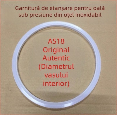 WBZ7 Inel de etanșare din aliaj de aluminiu pentru oală sub presiune — set garnituri capac, inel silicon, inel din piele, mărime 16–36 cm