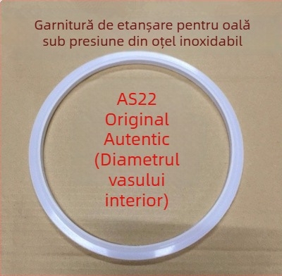 WBZ7 Inel de etanșare din aliaj de aluminiu pentru oală sub presiune — set garnituri capac, inel silicon, inel din piele, mărime 16–36 cm