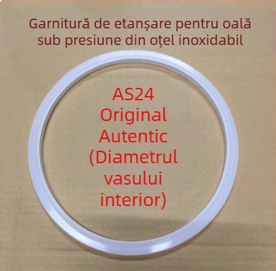 WBZ7 Inel de etanșare din aliaj de aluminiu pentru oală sub presiune — set garnituri capac, inel silicon, inel din piele, mărime 16–36 cm