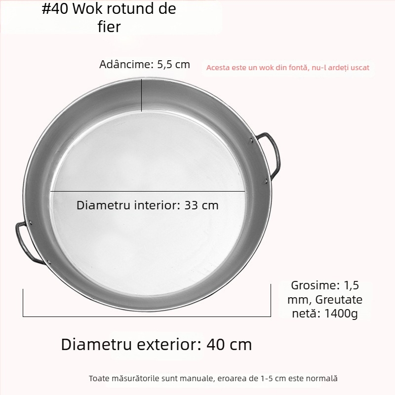 Placă Teppanyaki din fier forjat, pătrată, pentru uz casnic și comercial, fără strat, multifuncțională, portabilă, ușor de curățat