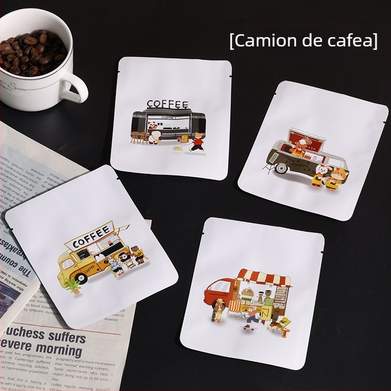 Filtre de cafe cu ureche agățată, portabile, de unică folosință, folie de aluminiu alimentară, ambalaj din kraft sigilat