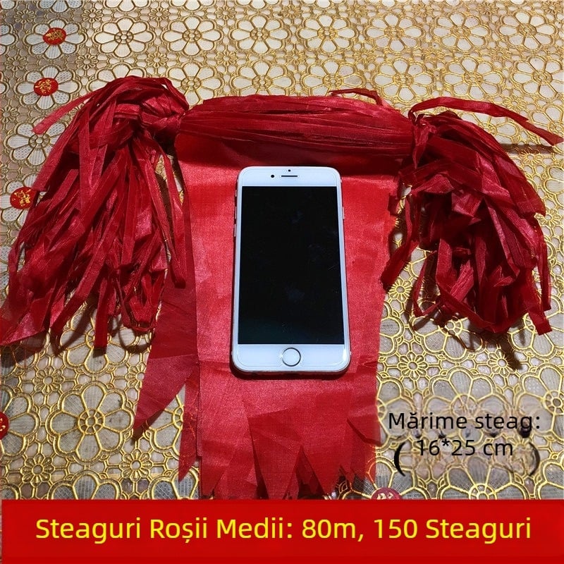 Ghirlandă cu steaguri triunghiulare pentru nunți și deschideri, decor colorat pentru evenimente