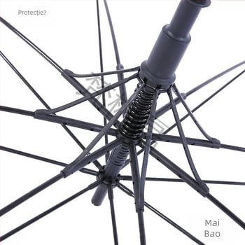 Accesorii pentru umbrelă cu 8 brațe și tijă lungă, pentru parasol solar și umbrelă de golf, mâner drept, tije din fibră