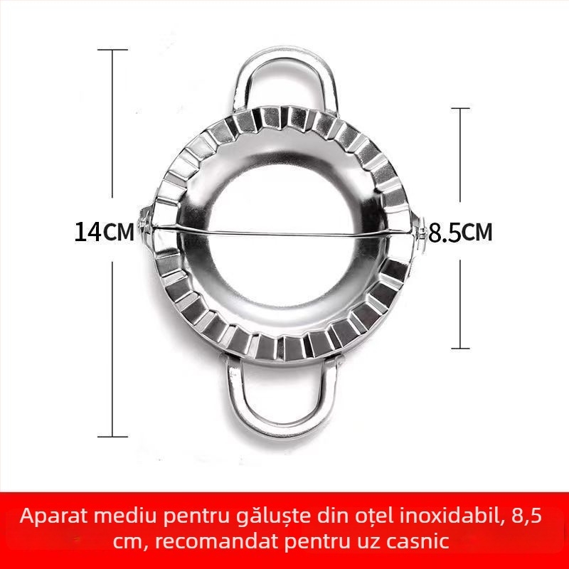 Mașină de făcut găluște pentru uz casnic, matriță din oțel inoxidabil 304 pentru găluște, șablon de aluat cu formă florală, mașină pentru găluște, model nou