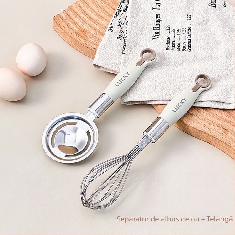 Set de instrumente pentru alimentația bebelușului: forme la aburi pentru prăjituri și ouă, tel de ouă, sită pentru coacere