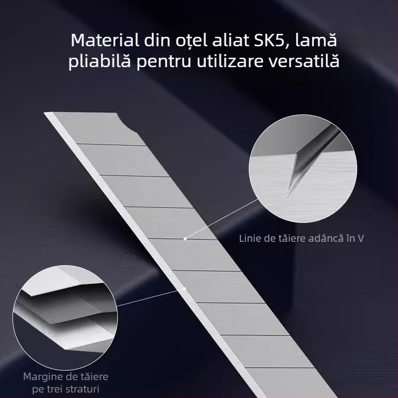 Cuțit de Artă cu lamă argintie, mic, ascuțit, pentru studenți la artă și desen, lucrat manual, cutter pentru deschiderea cutiilor