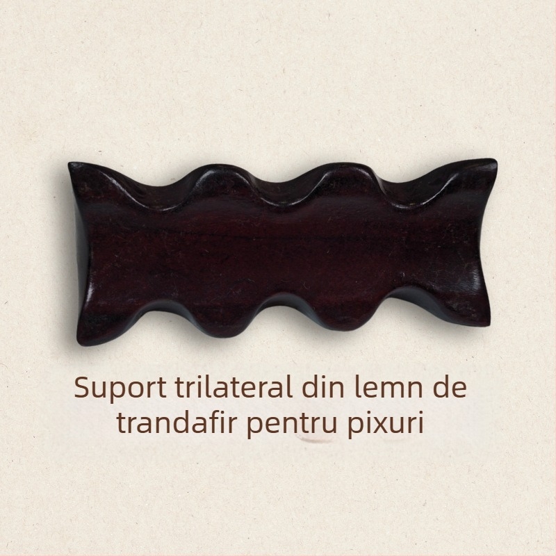 Suport din lemn pentru pensule, formă de munte, stil japonez