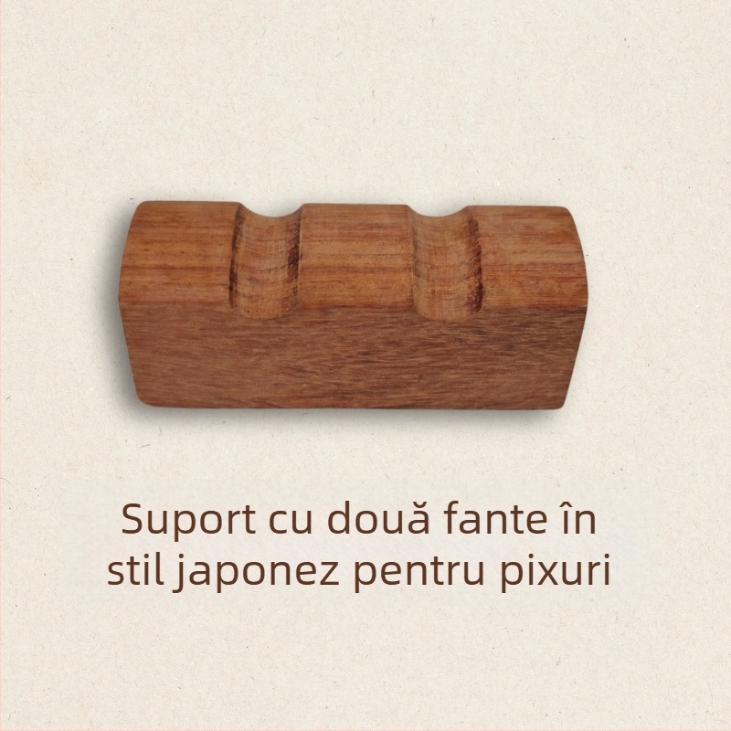 Suport din lemn pentru pensule, formă de munte, stil japonez