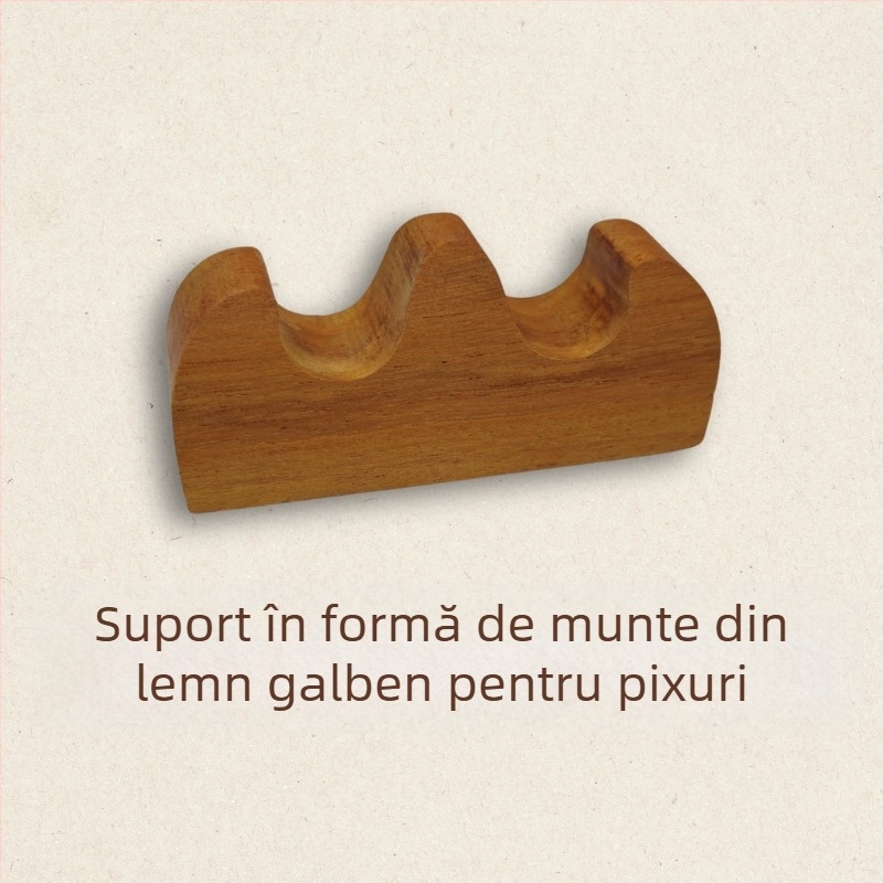 Suport din lemn pentru pensule, formă de munte, stil japonez