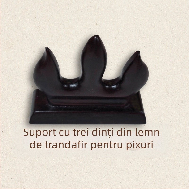 Suport din lemn pentru pensule, formă de munte, stil japonez
