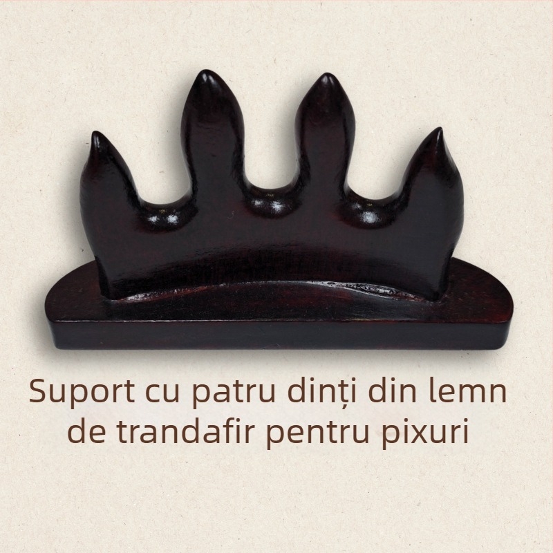 Suport din lemn pentru pensule, formă de munte, stil japonez