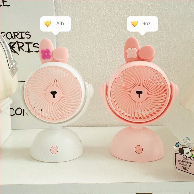 Ventilator mini USB, silențios, dual-use: mâner și birou, purtare la gât, pentru interior și exterior