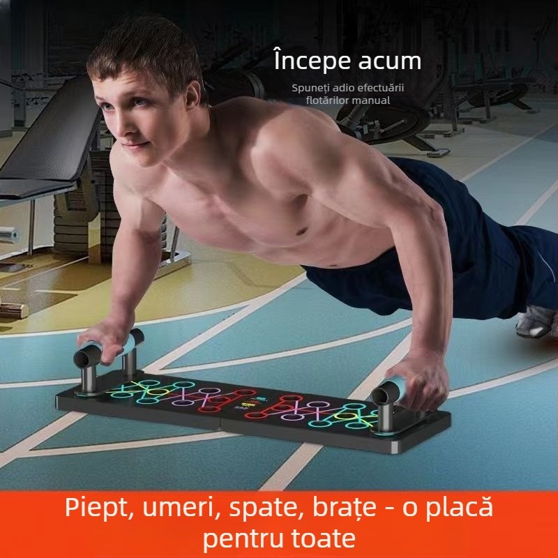 Placă multifuncțională pentru flotări pentru adulți, cadru de susținere pliabil, antrenor pentru mușchii pieptului, suport plat
