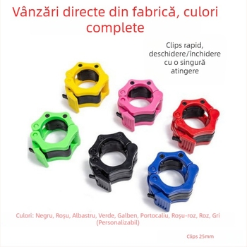 Clește pentru haltere cu închidere rapidă pentru plăci de greutate