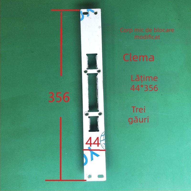 Set de plăci de acoperire pentru corpul lacătului din oțel inoxidabil – A02, design modern minimalist, plăci ghidaj, margine și plăci pentru cadrul ușii pentru amprentă
