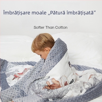 Domiamia pătură Bean fleece pentru nou-născuți și copii – pentru toate anotimpurile, stil minimalist modern