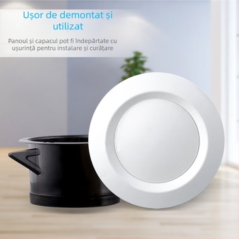 Ventil de aer proaspăt din ABS pentru conducte interioare, tip disc