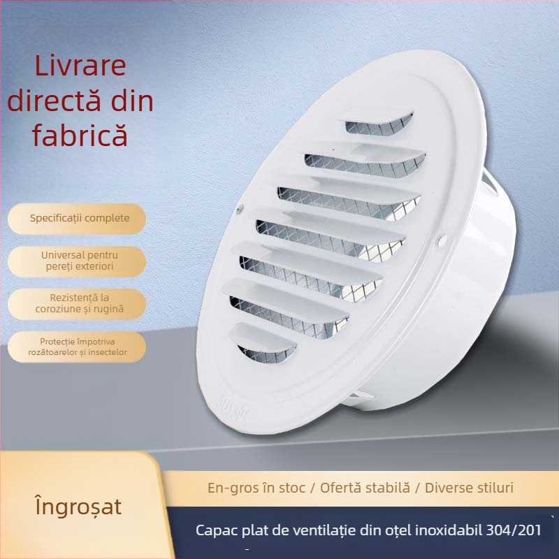 Orificiu de aer circular din oțel inoxidabil 304 pentru hotă de bucătărie