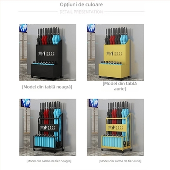 Suport pentru umbrele promoționale cu mâner lung, imprimare logo, tijă dreaptă, fără cap cu încuietoare