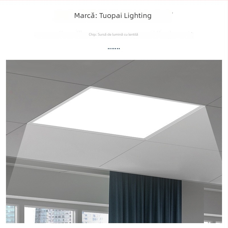 Panou LED încastrat pentru tavan, lampă LED plată 300x300/600/1200, impermeabil, pentru baie, bucătărie și birou