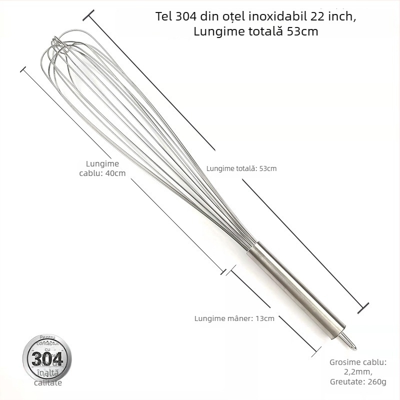 Bătător manual pentru ouă din oțel inoxidabil 304/201, compact mini, pentru uz casnic, semi-automat