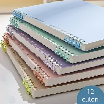 Carnet cu spiral în stil Morandi, plăcut la atingere, spiral detașabil, pentru elevi de gimnaziu