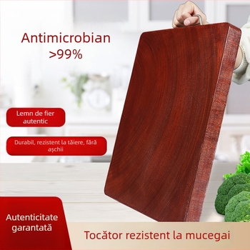 Placă de tăiat din lemn tare, rezistentă la mucegai și antibacteriană, din lemn masiv pentru bucătărie