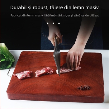 Placă de tăiat din lemn tare, rezistentă la mucegai și antibacteriană, din lemn masiv pentru bucătărie