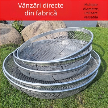 Sită universală pentru nisip, pietriș, cereale, cărbune și făină — plasă din sârmă de oțel