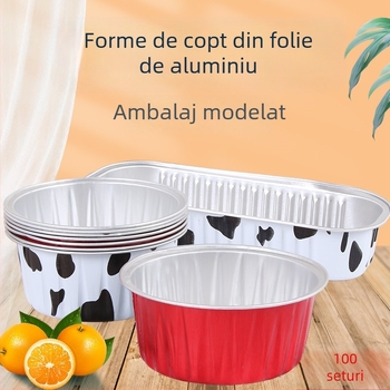 Cupe de copt din folie de aluminiu cu capac – pentru budincă, mousse și jeleu, rotunde și dreptunghiulare