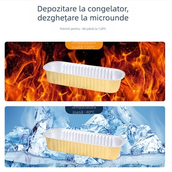 Cupe de copt din folie de aluminiu cu capac – pentru budincă, mousse și jeleu, rotunde și dreptunghiulare