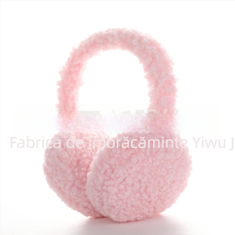 Protecții pentru urechi din pluș, iarnă, unisex, culoare solidă, drăguțe și calde