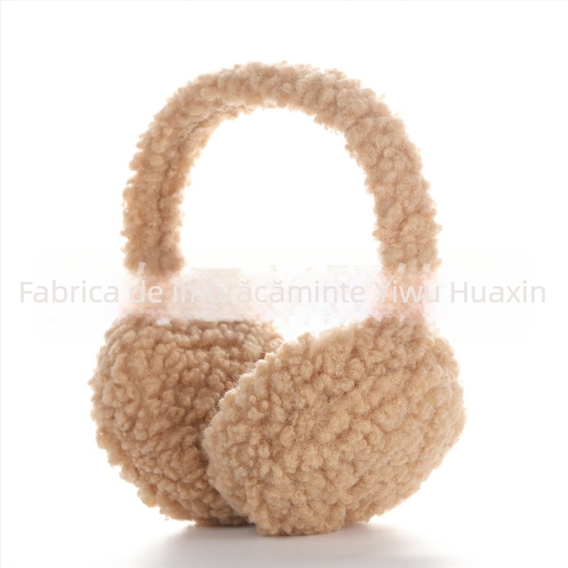Protecții pentru urechi din pluș, iarnă, unisex, culoare solidă, drăguțe și calde