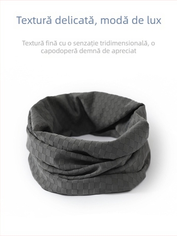 Mască de protecție solară pentru față și gât, pentru ciclism, stil turban cu prinderi la urechi, fular din Ice Silk