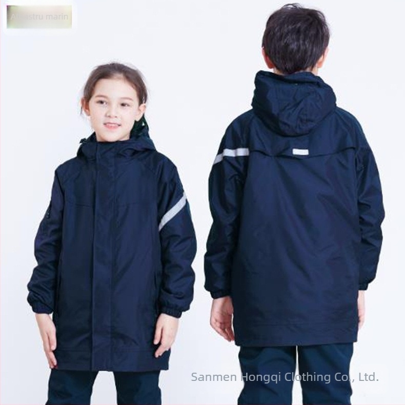 Set de uniforme școlare de la grădiniță până la gimnaziu, toamnă-iarnă, cu logo brodat